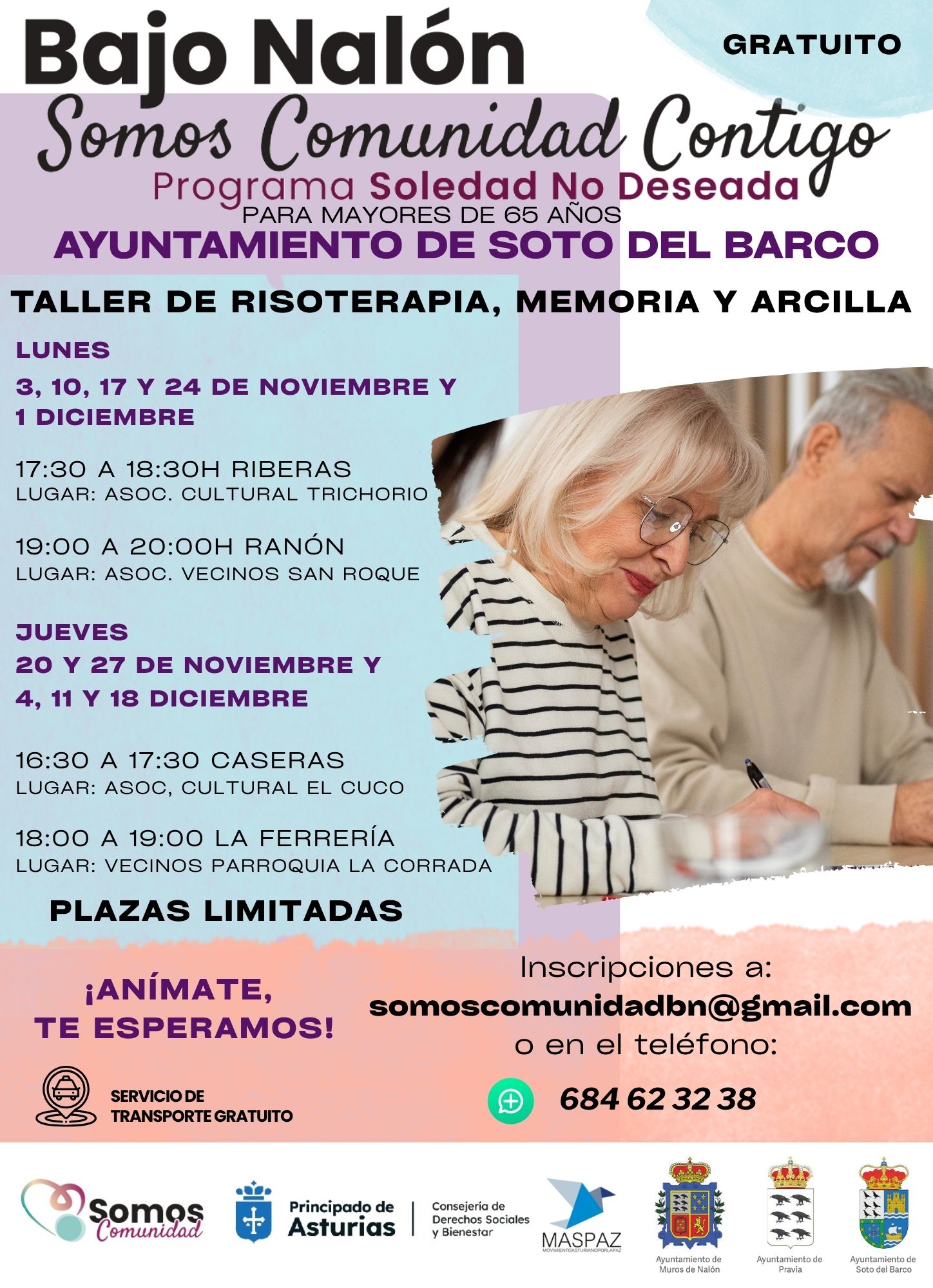 Talleres de Risoterapia, Memoria y Arcilla