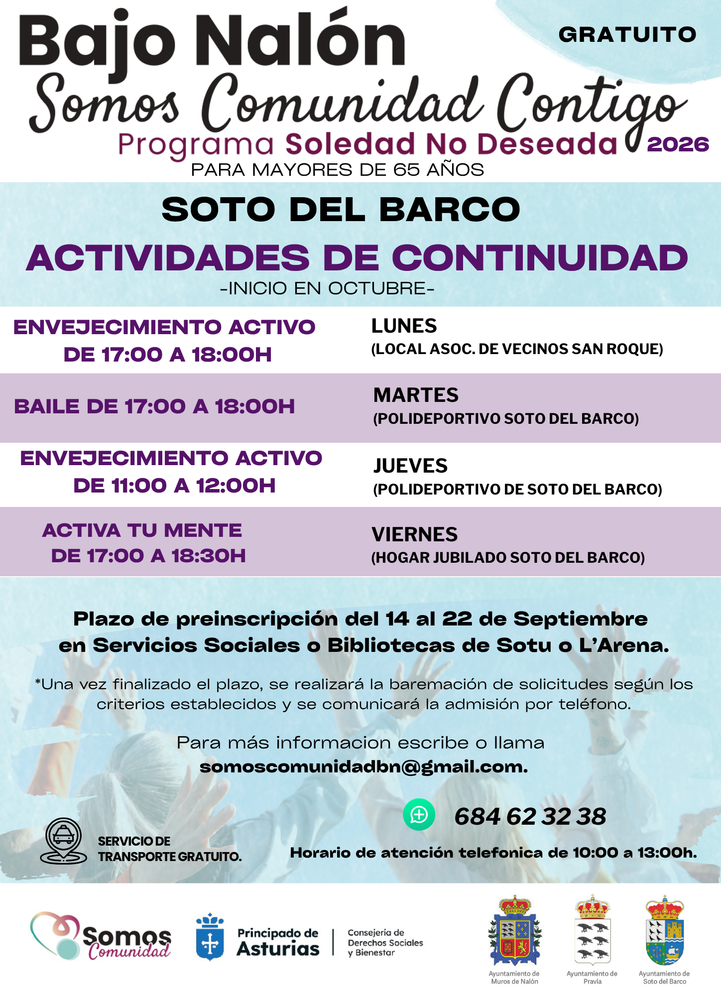 Actividades de Continuidad – Soto del Barco