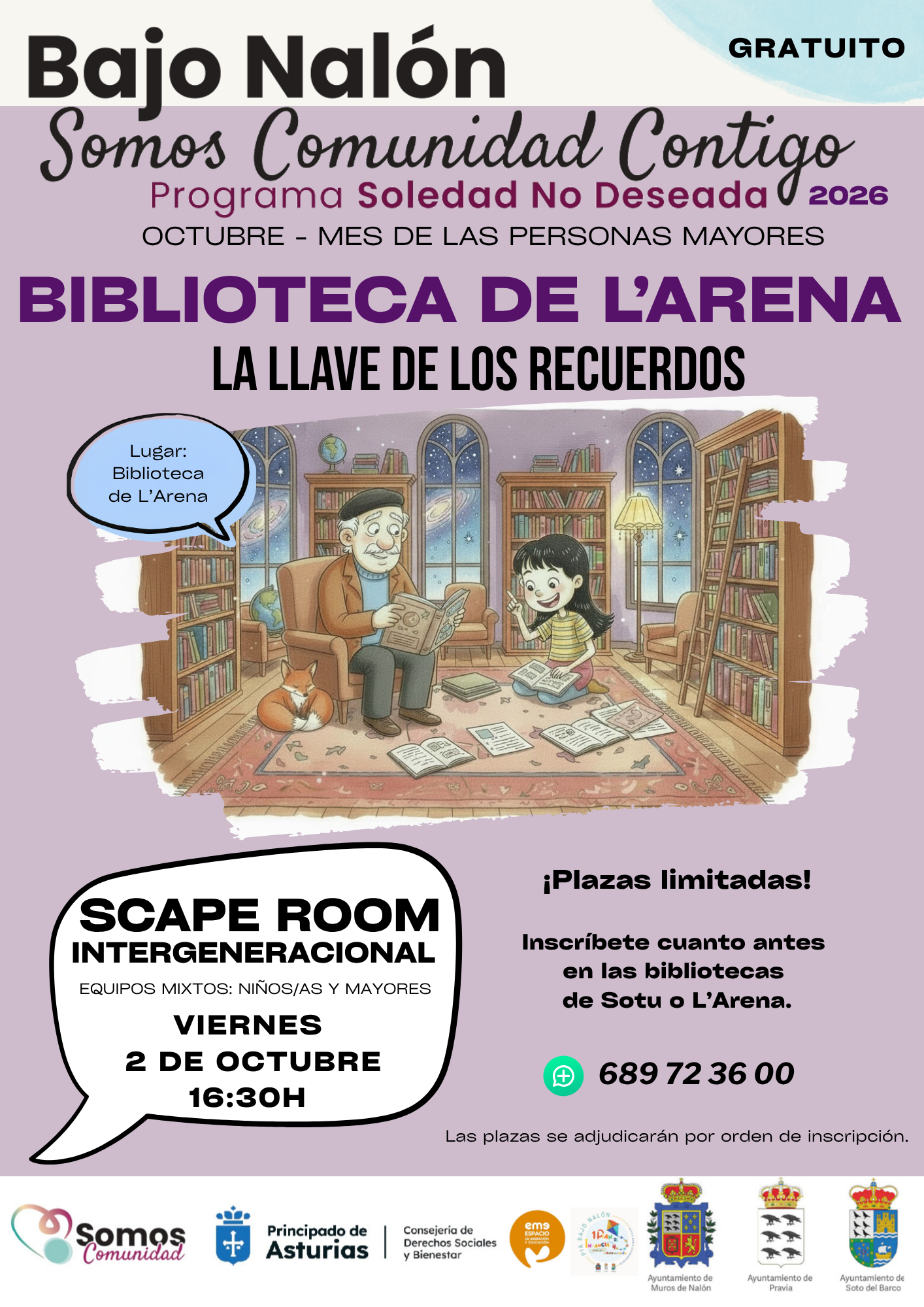 Scape Room Intergeneracional «La llave de los recuerdos» – L’Arena